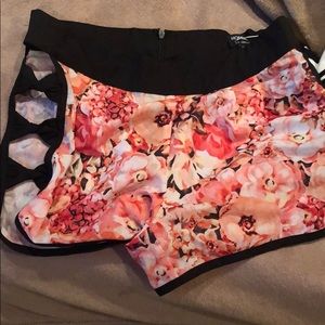 Floral printed shorts
